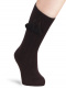Calcetines altos canalé con borlas Marrón Brown
