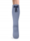 Calcetines altos canalé con lazo trasero Azul Francia Bluefrance