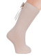 Calcetines altos canalé con lazo trasero Maquillaje Makeup