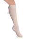 Calcetines altos canalé con lazo trasero Maquillaje Makeup