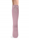 Calcetines altos canalé con lazo trasero Rosa Palo Rosewood