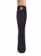 Calcetines altos con costura trasera y lazo con pompón Marino Navyblue