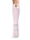 Calcetines altos con costura trasera y lazo con pompón Rosa Pink