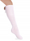 Calcetines altos con costura trasera y lazo con pompón Rosa Pink