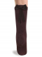 Calcetines altos con costura trasera y lazo largo Marrón Brown