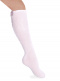 Calcetines altos con costura trasera y lazo largo Rosa Pink