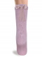 Calcetines altos con costura trasera y lazo largo Rosa Palo Rosewood