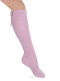 Calcetines altos con costura trasera y lazo largo Rosa Palo Rosewood