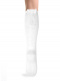 Calcetines altos con costura trasera y lazo largo Blanco White