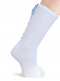 Calcetines altos con costura trasera y lazo pequeño Azul Bebe Babyblue