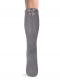 Calcetines altos con costura trasera y lazo pequeño Gris Grey