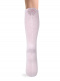 Calcetines altos con costura trasera y lazo pequeño Rosa Pink
