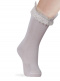Calcetines altos con puntilla y tul Crudo Crude