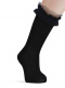 Calcetines altos con puntilla y tul Marino Navyblue