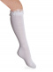 Calcetines altos con puntilla y tul Blanco White