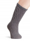 Calcetines altos labrados Gris Grey