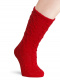 Calcetines altos labrados Rojo Red