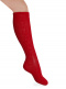 Calcetines altos labrados Rojo Red
