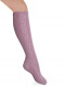 Calcetines altos labrados Rosa Palo Rosewood