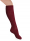 Calcetines altos labrados Granate Maroon