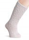 Calcetines altos labrados Crudo Crude