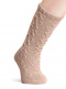Calcetines altos labrados Haya Peanut