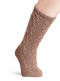 Calcetines altos labrados Camel