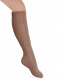 Calcetines altos labrados Camel