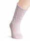Calcetines altos labrados Rosa Pink