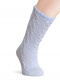 Calcetines altos labrados Azul Bebe Babyblue