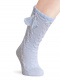 Calcetines altos labrados con borlas Azul Bebe Babyblue