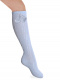 Calcetines altos labrados con borlas Azul Bebe Babyblue