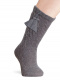 Calcetines altos labrados con borlas Gris Grey