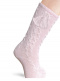Calcetines altos labrados con borlas Rosa Pink