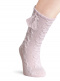 Calcetines altos labrados con borlas Rosa Pink