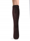 Calcetines altos labrados con lazo trasero Marrón Brown