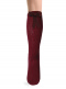 Calcetines altos labrados con lazo trasero Granate Maroon