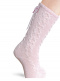 Calcetines altos labrados con lazo trasero Rosa Pink