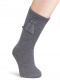 Calcetines altos lisos con borlas Gris Grey