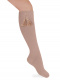 Calcetines altos lisos con borlas Haya Peanut