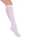 Calcetines altos perlé calados Rosa Pink