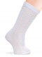 Calcetines altos perlé calados Celeste Lightblue