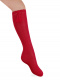 Calcetines altos perlé con borlas Rojo Red