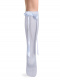 Calcetines altos perlé con cinta de raso Celeste Lightblue