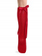 Calcetines altos perlé con cinta de raso Rojo Red