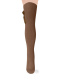 Calcetines altos sobre rodilla con lazo de raso largo Avellana Hazel