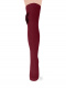 Calcetines altos sobre rodilla con lazo de terciopelo Granate Maroon