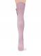 Calcetines altos sobre rodilla con lazo de terciopelo Rosa Palo Rosewood