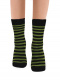 Calcetines Calentitos Rayas Negro-Verde Black-Green