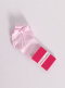 Calcetines ceremonia calados con lazo de raso y tul Rosa Pink